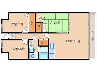 エスポワール都城の物件間取画像